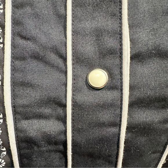 Panhandle Slim Black and White Western Button Down Size Medium - Picture 3 of 14